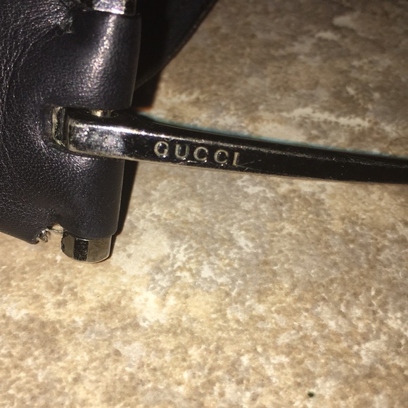 Gucci Vintage Black Leather Bag with altered strap Silver HorseBit Zip T… - Picture 10 of 14